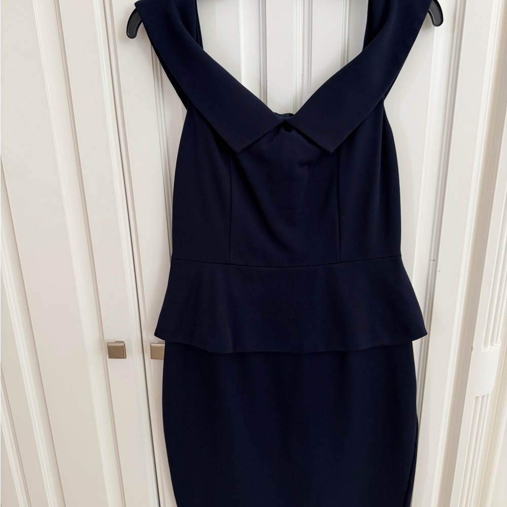 Ted Baker Strapless Navy Dress